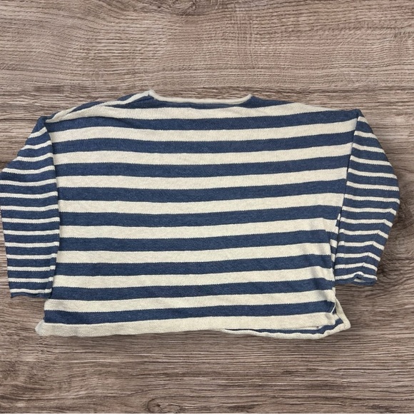 Polo by Ralph Lauren Linen Cotton Grunge Boho Striped Sweater Women's Sz: LG - Picture 2 of 11